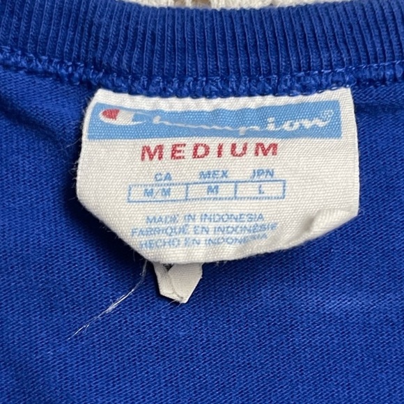 Blue champion short sleeve tee shirt size medium - Picture 3 of 4
